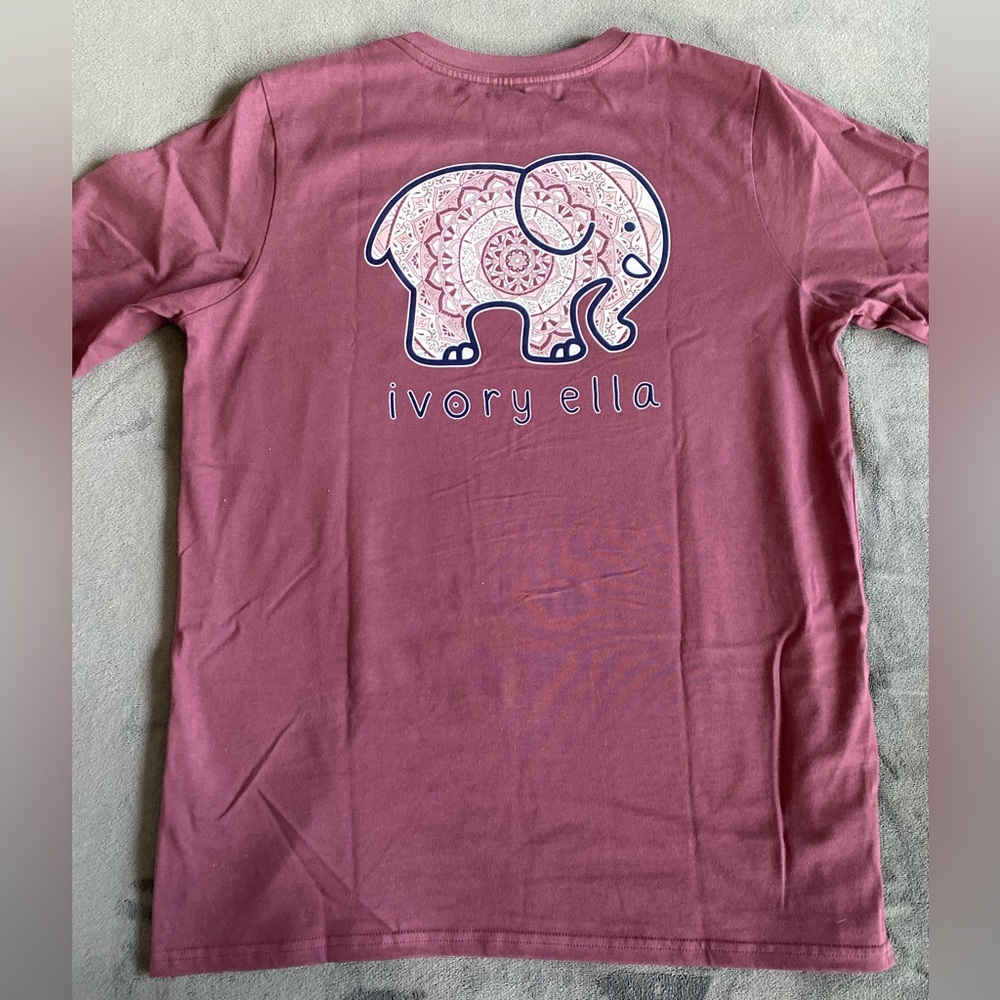 Ivory Ella maroon long sleeve shirt